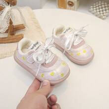 1 Pair Fashionable Baby Sports Shoes, Soft Breathable Fabric, Lightweight Shock-Absorbing Non-Slip Sole, Caring For Baby's Little Feet. Multiple Colors Available, Suitable For Running And Jumping, Essential For Cute Babies! - Pink - View 4