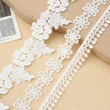 2m Hollow Water Drop Embroidery Lace Trim DIY Embroidery Decorative Accessory Clothing Decoration Material - Teardrop Hollow Ribbon - View 7