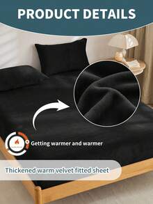 2/3 Piece Bed Sheet Set, Bedding, Mattress Protector, Bed Cover, Soft & Comfortable, Deep Pocket, Bed Sheet Only, No Pillowcase, Dust-Proof, Machine Washable, Bedding Gift, Suitable For Twin/Full/Queen/King Bed - Black - View 6
