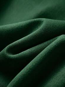高個女生高腰喇叭褲，前縫線設計，鈕扣開合，黑色，適合休閒與正式場合，彈性面料 - 墨綠色 - 查看 6