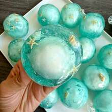 New Handmade Transparent Ocean Theme Squeeze Ball, Starfish Shell Crisp Sound ASMR Squishy Toy, Stress Relief, Suitable For Teens And Adults, Birthday Gift, Christmas Gift, Surprise Gift, Holiday Gift - one-size - View 3