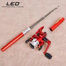 1pc [Pen-Style Fishing Rod Spinning Reel] Portable Pocket Ice Fishing Rod Sea Fishing Rod Fishing Gear Lure Fishing Tackle Fishing Rod - Multicolor - View 5