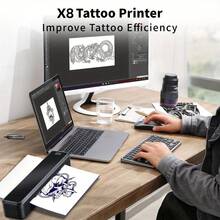 Marklife X8 Portable A4 Tattoo Printer Bluetooth Wireless Thermal Stencil Printer For Tattoo Artists Office Home PDF Document Photo Printing - Multicolor - View 6