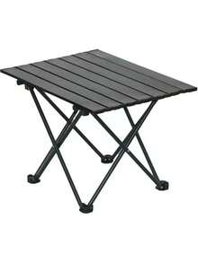 Lucn Folding Camping Table, Multifunctional Portable Roll-Up Picnic Table, Lightweight Aluminum Outdoor Side Coffee Table, Compact Foldable Mini Table, Suitable For Beach, Hiking, Fishing, Travel, Vacation, Backyard Party, Outdoor Picnic - Multicolor - View 12