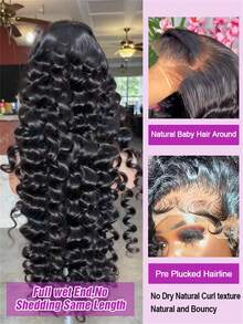 Dollface Loose Deep Wave Human Hair 13x4 13x6 HD Lace Front Wigs Human ...