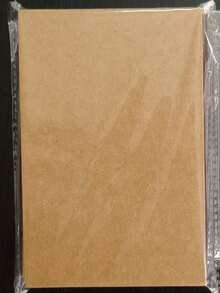 1包50張雙面空白明信片卡，牛皮紙黑白純色水彩塗鴉賀卡，無繩，適合DIY手工禮物裝飾 - 50張 - 查看 14
