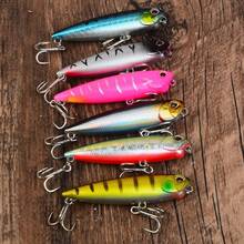 6pcs Floating Pencil Lure Set, Surface Bionic Hard Bait For Bass And Perch Fishing - Multicolor - View 7