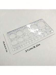 19-Hole Geometry Circle Drawing Template Ruler, Round Hole Ruler Circle Template For Students Geometry Drawing Arts & Crafts Tool Back To School,Rulers - 20cm - View 16