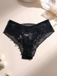6pcs Sexy Lace Patchwork Bikini Women's Panties Low Waist Seamless Triangle Hollow Out Comfortable Underwear - Multicolor - View 9