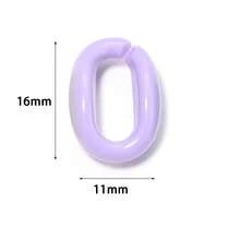 100pcs Acrylic Macaron Colorful Chain Buckle Open Loop Beads, Colorful U-Shaped Open Ring DIY Bracelet Necklace Pendant Chain Jewelry Accessories, Suitable For Holiday Party - Open Bead - View 5