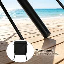 Lesestühle,Kaffeestühle,Essstühle Mit Hohem Rücken,Make-Up Stühle(Nur 4PCS Stühle) - 黑色 - 查看 4