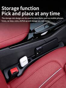 2pcs Upgraded Car Seat Gap Filler, Sealing Tool, Leak-Proof & Anti-Slip, Multi-Functional Storage Box, Suitable For Multiple Car Models, Daily Essential Car Storage, Interior Accessory, Ideal Gift, Women's Car Accessory - Various - View 7