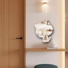1pc Star-Shaped Cat Acrylic Wall Mirror, Self-Adhesive Cartoon Animal Mirror, Children's Room Nursery Wall Decor Mirror - Silver - View 8