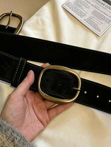 APLCSEY 2/1pc Women's Adjustable Belt Suitable For Matching With Pants - Round Button - View 5