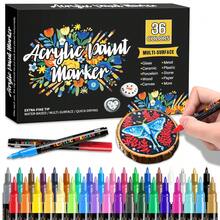 Acrylic Paint Markers 0.7mm Ultra Fine Tip, 36/72/120/188 Color Set, Quick Drying Waterproof High Coverage, Suitable For Stone, Glass, Wood, Ceramic, Canvas And Other Surfaces Hand Drawing Graffiti Painting - 0.7mm Acrylic Marker Set - View 3