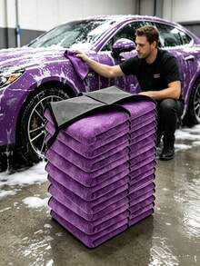 15/10/5/1pc Magic Microfiber Cleaning Towels, Non-Scratch Surface, Soft & Ultra-Fine, Strong Water Absorption, Quick-Dry & Reusable, Suitable For Kitchen, Bathroom, Car, Electronic Devices, Glasses, Faucets And More. Suitable For Faucet Cleaning, Cleaning Towels, Washable Fabric - A - View 6