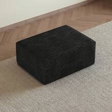 Y165-OTTOMAN-BLACK 1 Ottoman Black - 黑色 - 查看 2