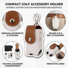 Dark Blue/Brown Golf Bag Hanging Toolkit Waterproof Nylon Organizer Tee Storage For Outdoor Sports - Multicolor - View 5