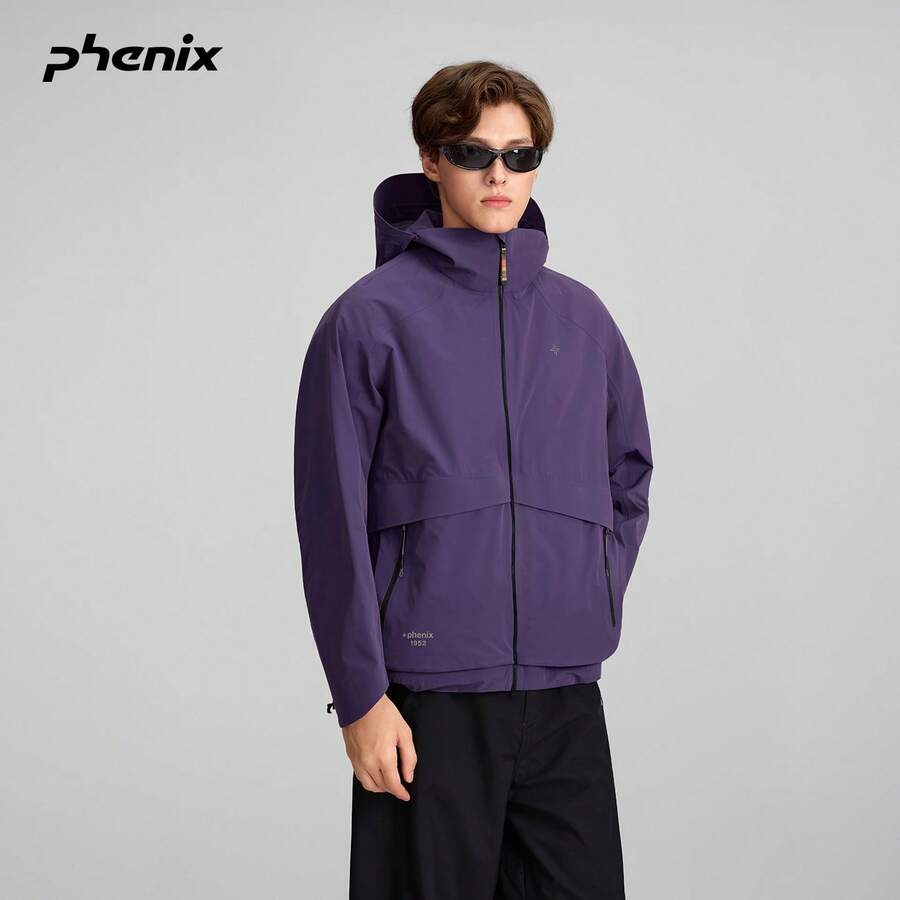 +Phenix Phoenix Outdoor 3L Softshell Jacket 2025FW Sports Windproof Waterproof Functional Woven Jacket - Dark Purple - View 1