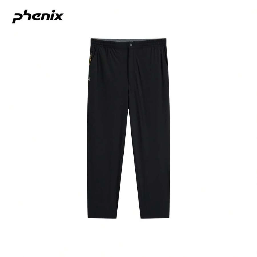Phenix 男士 Phoenix 防曬涼感直筒長褲 2026SS 寬鬆休閒梭織戶外透氣長褲 - 黑色 - 查看 1
