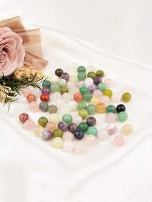 20PCS/30PCS Mixed Natural Crystal 10mm Round Beads Without Holes, Random Color DIY Decor Home Decoration Crystal Collection - 10mm Random Small Balls - View 5