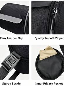 1pc Portable Foldable Toilet Paper Holder With Adjustable Strap, Cat-Proof Honeycomb Tissue Dispenser, Large Capacity Storage Rack, Fabric Finish, Suitable For Camping, Home And Office, Camping Toilet Paper Holder, Camping Essentials, Wall-Mounted Storage - Multicolor - View 9
