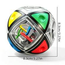 3D繩索拼圖魔球－彩色旋轉IQ益智腦力玩具 - 彩色 - 查看 3