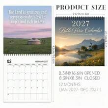 2027 Christian Wall Calendar With Bible Verses, Printed Monthly Calendar With Bible Verses - Fun 2027 Wall Calendar With Humorous Monthly Designs, Suitable For Office And Home Decor - A - View 6