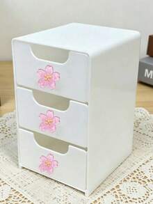 3-Layer Drawer Storage Box For Jewelry, Hair Accessories, Earrings And Small Items, Furniture Office Study Desktop Organizer, Jewelry Storage Box, Drawer-Style Cosmetic Organizer, Bedroom Decor Desktop Organizer, Home Desk Drawer Storage, Suitable For Women - Multicolor - View 11