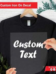 Custom Photo And Text DTF DIY Heat Transfer Printing, Custom Iron On Transfers For T-Shirts, Vinyl DTF Decal, Custom Name Sublimation Printing, Chest Logo Decals, Graduation Gift, UV DTF Sticker, Personalized Gift - Multicolor - View 4