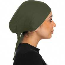 Awegeo Breathable Retro Style Women's Headscarf Lining Cap, Suitable For Daily Wear Sleep Bonnet - Black - View 16
