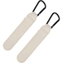 2pcs PU Leather Stroller Hooks With Carabiner, Universal Stroller Accessory Hooks, Securely Fix Stroller Bags, Suitable For Diaper Bags, Shopping Bags, Fits Most Stroller Handles - Multicolor - View 15