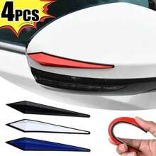 4Pcs Car Anti-Scratch Strip Automobile Body Bumper Anti-Collision Protection Strips Door Rearview Mirror Decoration Parts - Multicolor - View 3