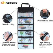 Fishing Lure Stroage Bag Covenient 6 Pocket Large Capacity PVC Heavy Duty Protective Cover Durable Fishing Bag For All Fishing Bait Trolling Fishing Lure Wraps Box For Saltwater - Multicolor - View 2