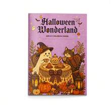 Pumpkin Town Watercolor Painting Activity Book, Cute Autumn & Halloween Themed Coloring Pages, Creative Art Practice For Home, Classroom And Holiday Gifts - Coloring as a Hobby - View 13