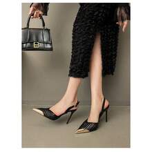 Women Heeled Sandals - 黑色 - 查看 2