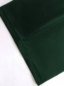 Women's Casual Solid Color Round Neck Short Sleeve Top And Elastic Waist Pocket Wide Leg Straight Pants 2 Pieces Set, Lightweight Non-Sheer Polyester Fabric, Spring/Summer/Autumn Elegant - Green - View 7