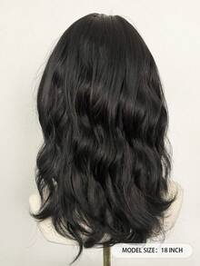 [MONEET SECRET]Cream Black Curly 18 Inch, Air Bang Layered Cut, Korean Ulzzang Japanese Aesthetic, Natural Fluffy Look For Daily Cosplay Party - Multicolor - View 6