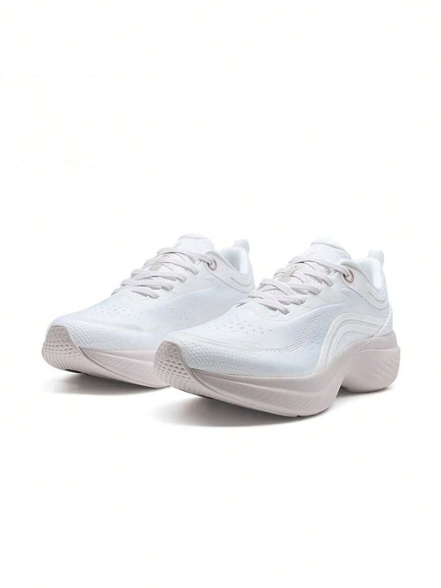 XTEP Breathable Mesh Shock-Absorbing Versatile Casual Women's Running Shoes - White - View 1