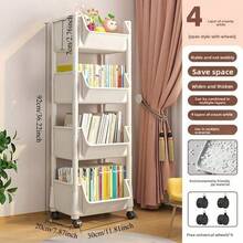 Multi-Layer Rolling Storage Cart With Wheels, Bookshelf Organizer For Toys And Sundries, Floor-Standing Multifunctional Storage Rack For Bathroom, Living Room, Washroom And Home Use - View 9