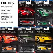Hot Wheels Silver Series Exotics Model Mobil Die-Cast Skala 1:64 (Pagani, Czinger, , , ) Model Mainan Kreatif Ukuran Saku - MultiWarna - View 11