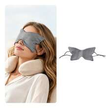 1PC Double Sided Faux Silk Satin Eye Mask Zero Pressure Butterfly Sleep Mask Light Blocking For Travel Nap - Multicolor - View 10