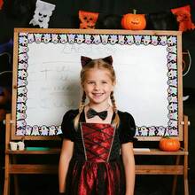 5m/Roll Halloween Laser Ghost Self-Adhesive Paper Bulletin Board Blackboard Border Sticker - Multicolor - View 3
