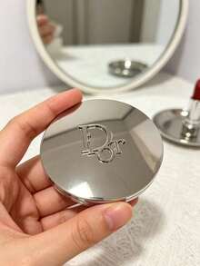 Dior 便攜式雙面化妝鏡禮品 - 銀色 - 查看 5