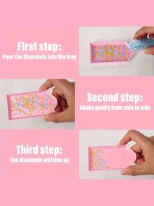 5/1pc Multi-Color Plastic Diamond Painting Bead Sorting Tray, Easy-Tilt Design Handmade Jewelry Storage Box, DIY Diamond Painting Supplies & Tools - Drill Disk - View 7