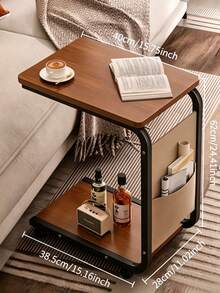1 Rolling Side Table, Easy To Clean, Movable, Sturdy And Durable. Suitable For Placement Beside Sofas, In Bedrooms, And Usable Both Indoors And Outdoors - Multiple Specifications - View 13