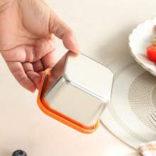 3pcs Square Stainless Steel Food Storage Containers With Colorful Silicone Lids, Reusable Small Leak-Proof Meal Prep Boxes, Metal Refrigerator Storage Containers For Fruit, Leftovers And Baby Food; Airtight Fresh-Keeping Lid Design To Keep Food Fresh; Rust-Resistant Durable Stainless Steel Meal Prep Containers, Lightweight Portable Mini Storage Boxes For Fridge, Freezer, Picnic And Outdoor Travel - Multicolor - View 6