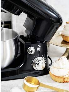 Planetary Mixer ADLER AD 4226B 1200W, Electric Stand Food Mixer With 3L Inox Stainless Steel Bowl, 6 Speed Control, Pulse Function, Dough Kneading Hook, Mixing Beater, Egg Whisk, Splash Guard, Overload Protection And Suction Feet - EU E Type Plug(220-240V) - View 5