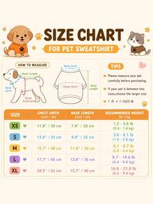 [Customized]Personalized Pet Clothes With Custom Name, Leash Attachment, Cat & Dog Hoodie, Comfortable & Cute, Heat Transfer Printing, Puppy Pattern, Perfect Gift For Dogs! Soft & Comfortable, Warm - Multicolor - View 6