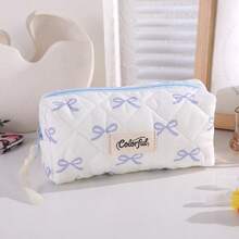 1pc Bowknot Pencil Case, Minimalist Portable Student Stationery Storage Bag, Multi-Functional Makeup Bag, Suitable For Daily School Use - Style 1 - View 16
